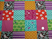 604A - Echino Multi-Color Patches with Birds