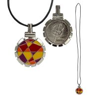 Jewel Coture Thread Cutter - Orange Fuschia Quilt