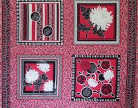 F774-4 Pattern Perfect Panel - Fushia