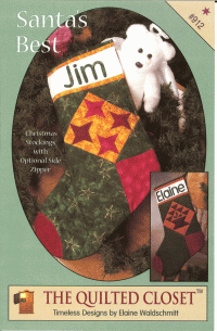 Santa's Best Christmas Stocking - Pattern